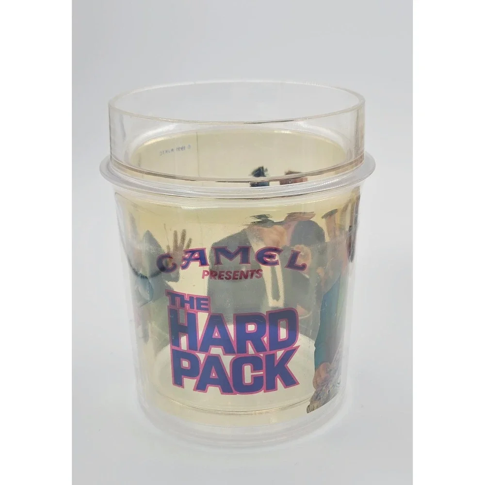 Vintage 1991 Joe Camel The Hard Pack Plastic Cups Set of 4 RJRTC Advertising